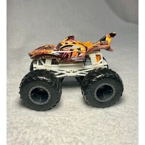 Monster Jam Tiger Shark Die-cast Monster Truck 1:64 Scale Crash Squad Hot Wheels